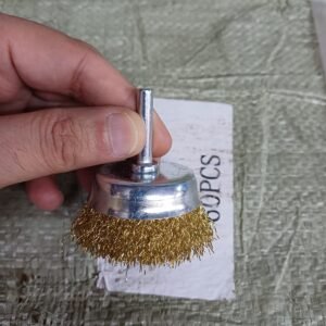 Cup Brush with Spindle - 3 inch