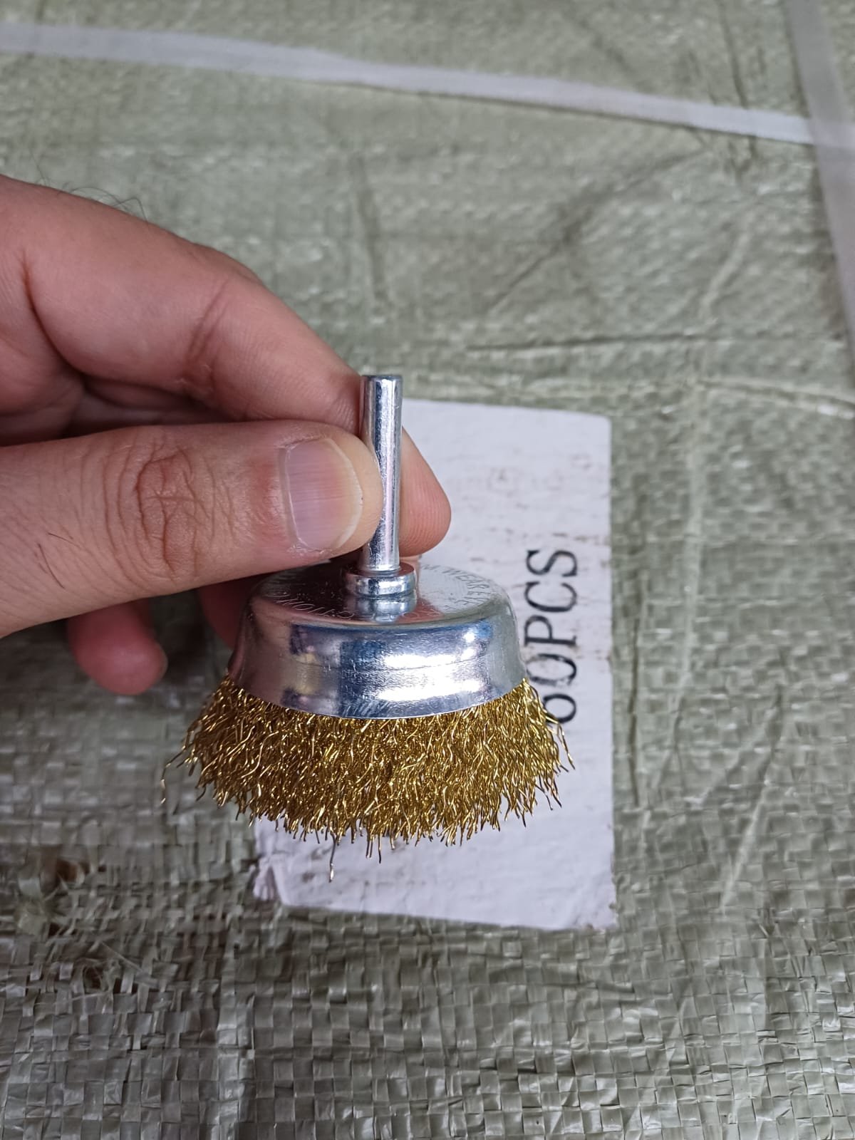 Cup Brush with Spindle - 3 inch