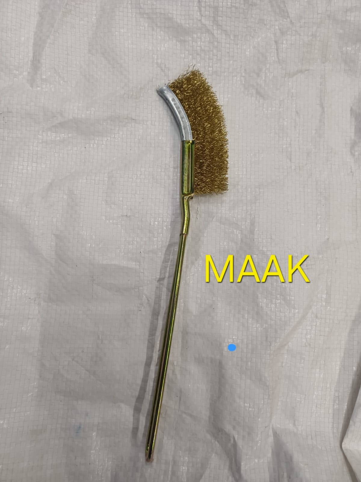 Knife Brush (Brass Coated) - Metal Handle