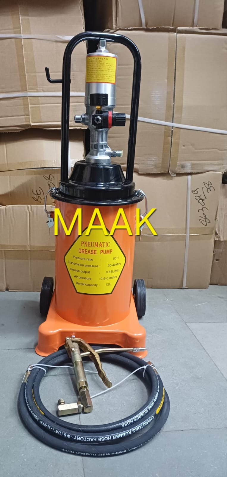 Pneumatic Grease Gun Bucket - 12 litre